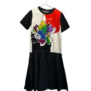 Howard Wolf Handpainted Vintage Dress with Original Tag 16 Art to Wear Lagenlook